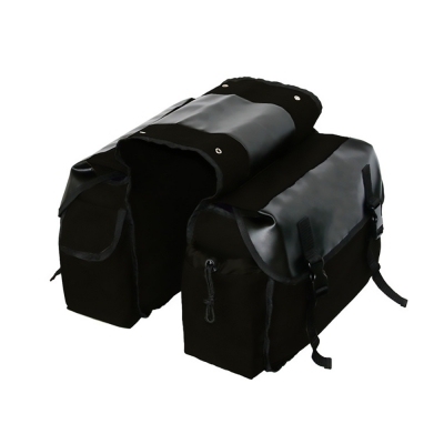 Пара боковых сумок Canvas 40L для мотоцикла, велосипеда-1